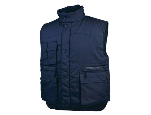 Colete detalplus multibolsos cintura elastica cor azul tamanho l , Deltaplus , 75827 , 3295249212100